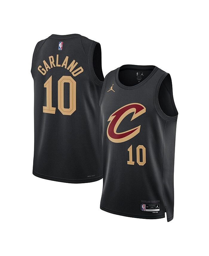 

Черная мужская и женская футболка бренда Darius Garland Cleveland Cavaliers Swingman — Statement Edition Jordan, черный