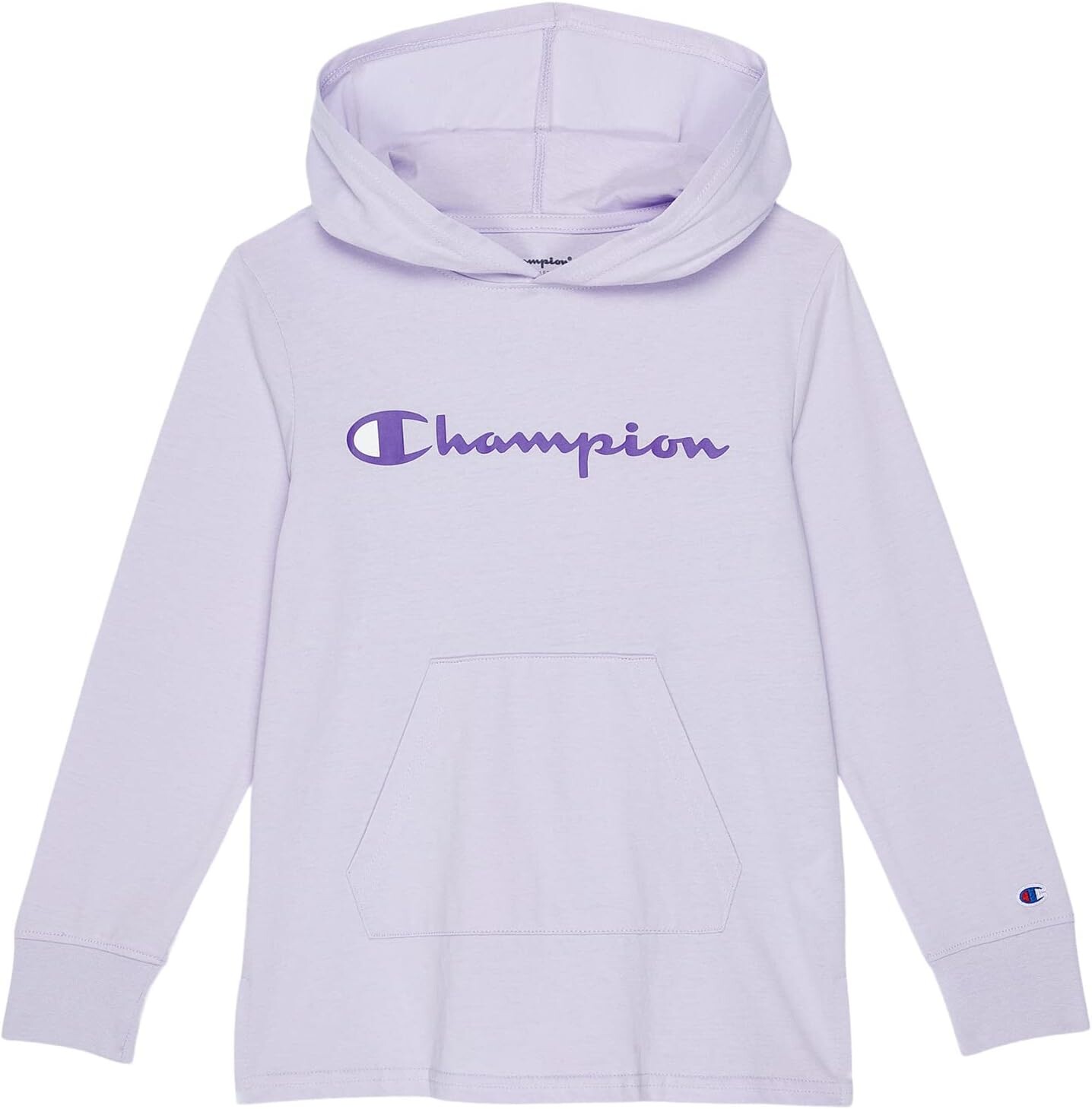 

Толстовка Champion Classic Script Hooded Jersey Tee, цвет Urban Lilac