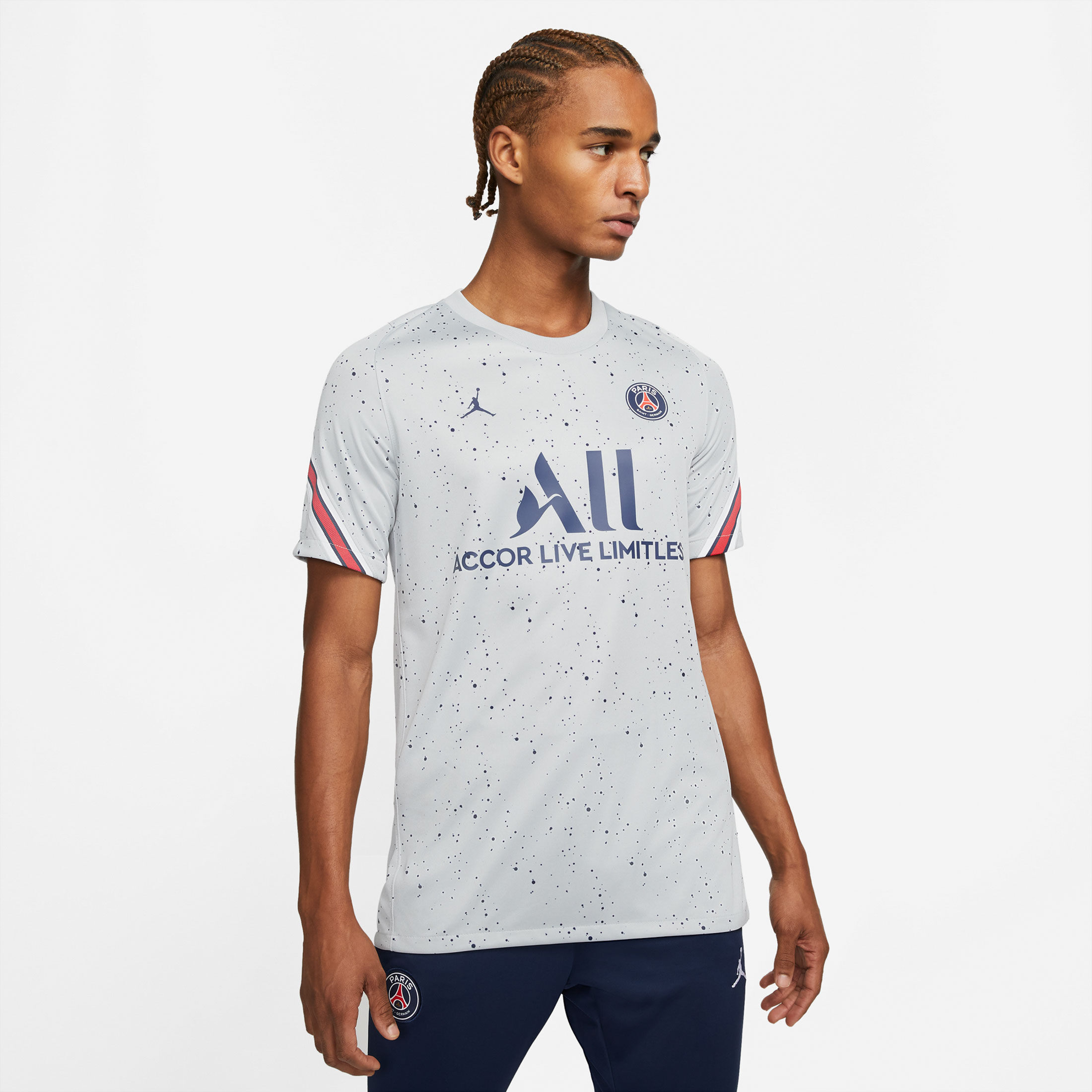 

Рубашка Nike Trainingsshirt Paris St. Germain Strike, цвет grau/blau