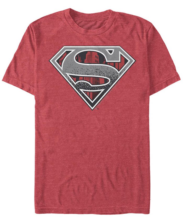 Мужская футболка с коротким рукавом и логотипом Superman Concrete Logo Fifth Sun, красный черная планка для галстука супермена из комиксов dc cufflinks inc