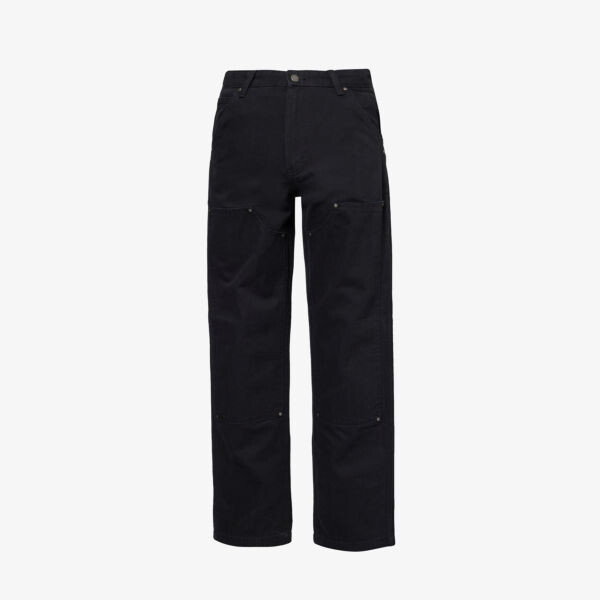

Прямые джинсы средней посадки с двойным коленом Dickies, черный