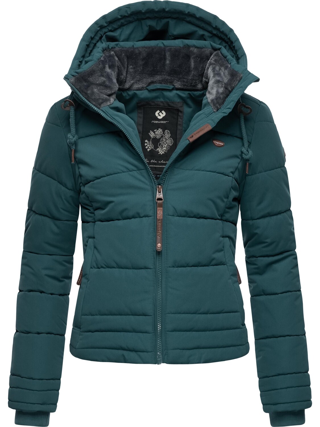 Пуховик ragwear Steppjacke Novva, цвет Dark Green