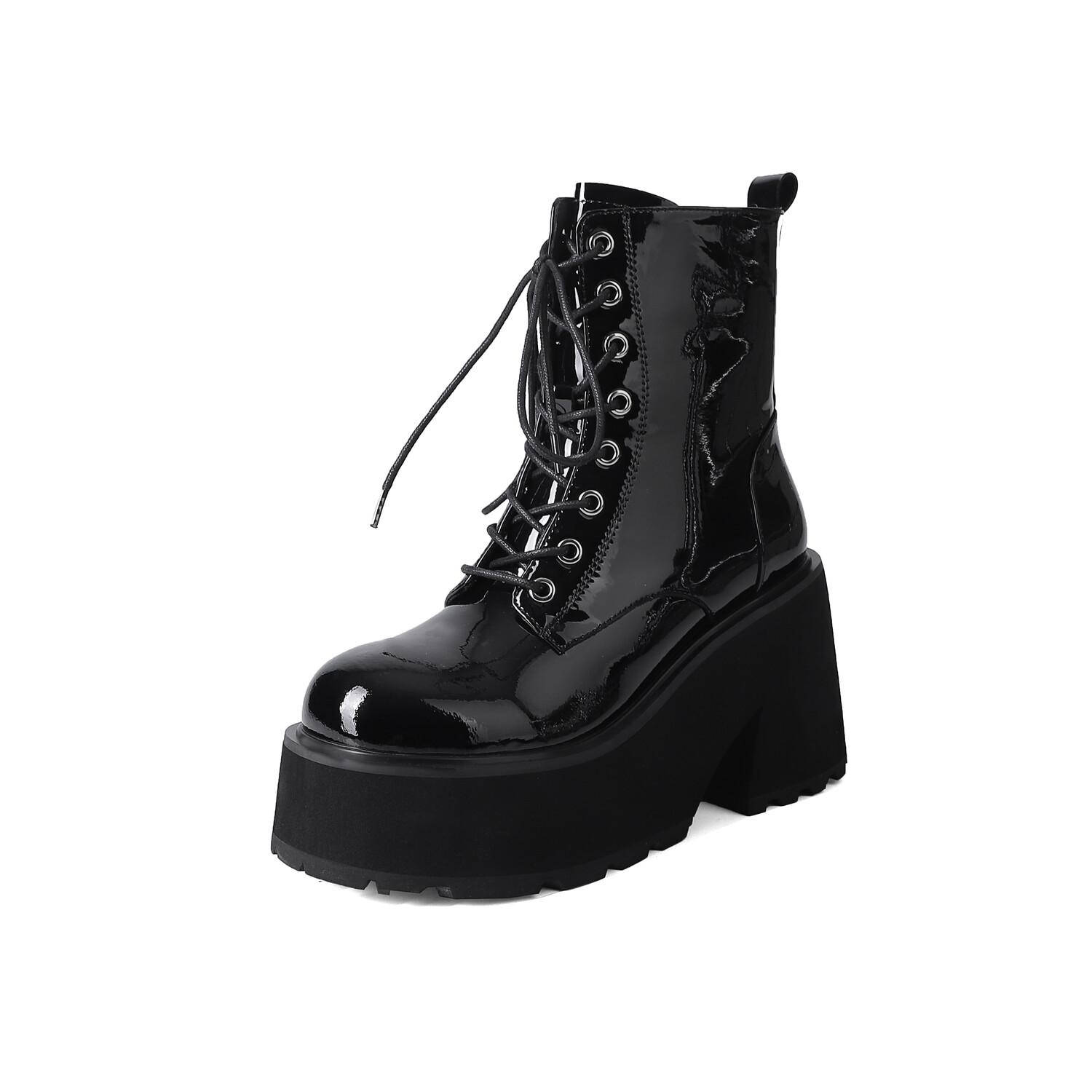 

Ботинки Martin Boot женские Five-Nine Dan Seven, цвет Black patent leather