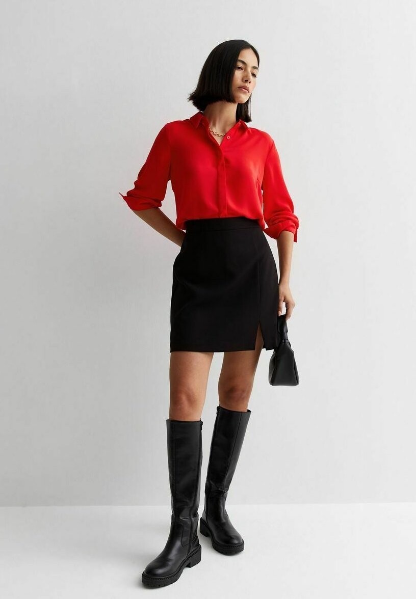 

Рубашка Long Sleeve New Look, красный