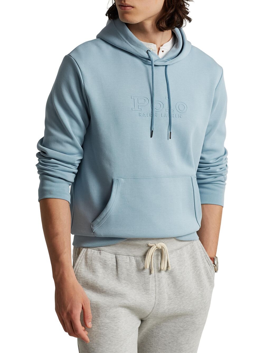 

Худи двойной вязки с тисненым логотипом Polo Ralph Lauren, зеленый