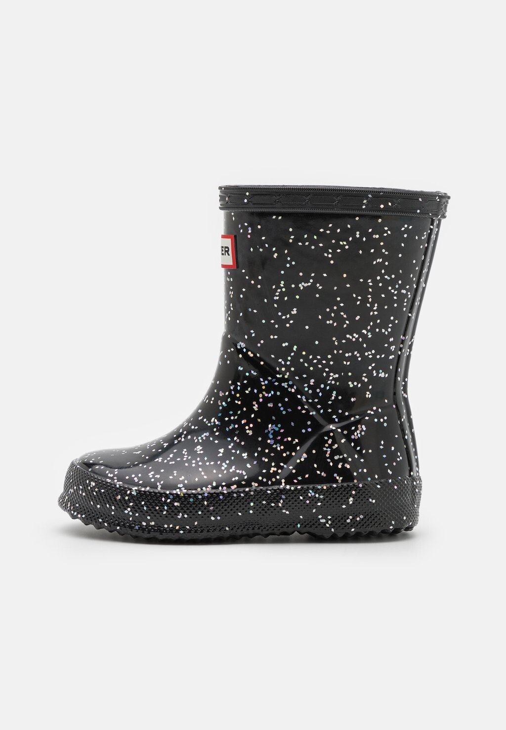 

Резиновые сапоги Little Kids First Classic Giant Glitter Boot Hunter, черный