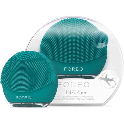 FOREO Luna 4 go Щетка для очищения лица и укрепляющий массажер для лица Щетка для лица премиум-класса Evergreen