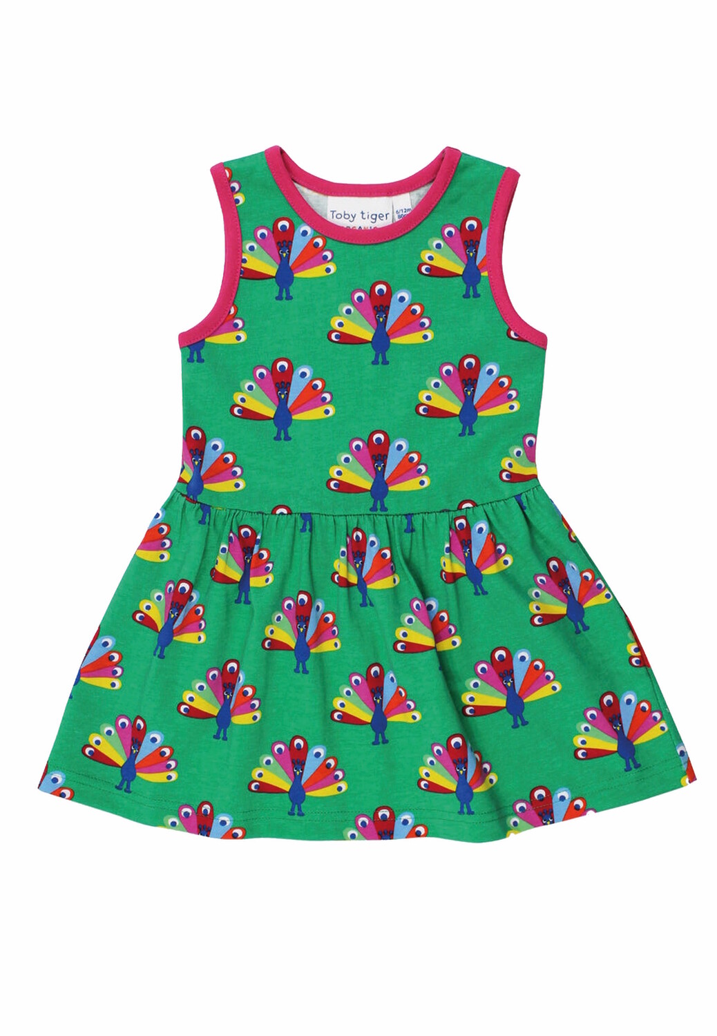 

Платье Toby Tiger Träger mit Pfauen Print, зеленый