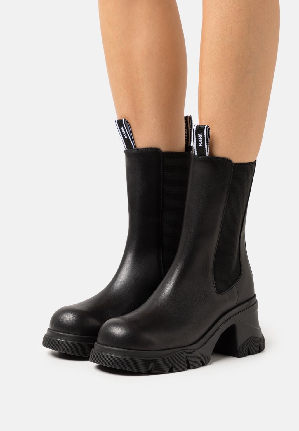 

Ботильоны на платформе BRIDGER MIDI GORE BOOT KARL LAGERFELD, черный