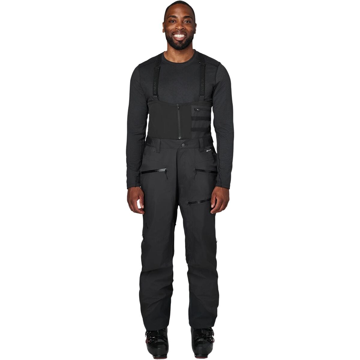 брюки preston innovations bib Брюки с нагрудником из комбинированного материала Flylow, черный