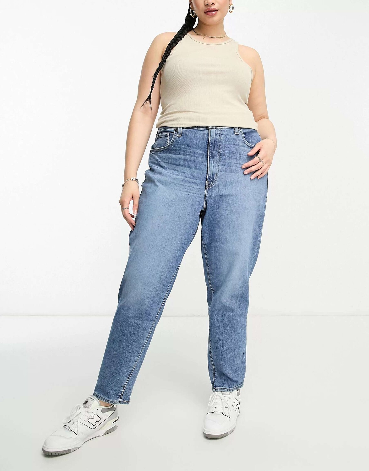 

Темно-синие джинсы Levi's Plus в стиле 80-х годов