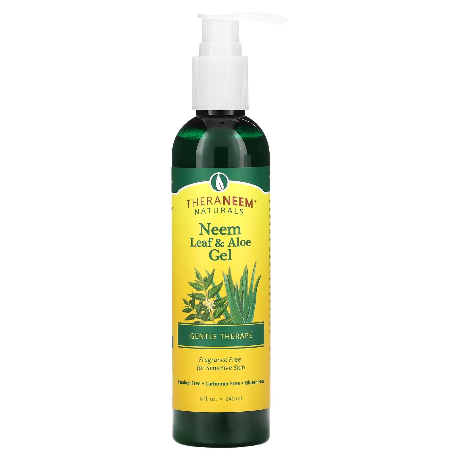 Organix South TheraNeem Neem Leaf & Aloe Gel Fragrance Free 8 fl oz (240 ml) цена и фото
