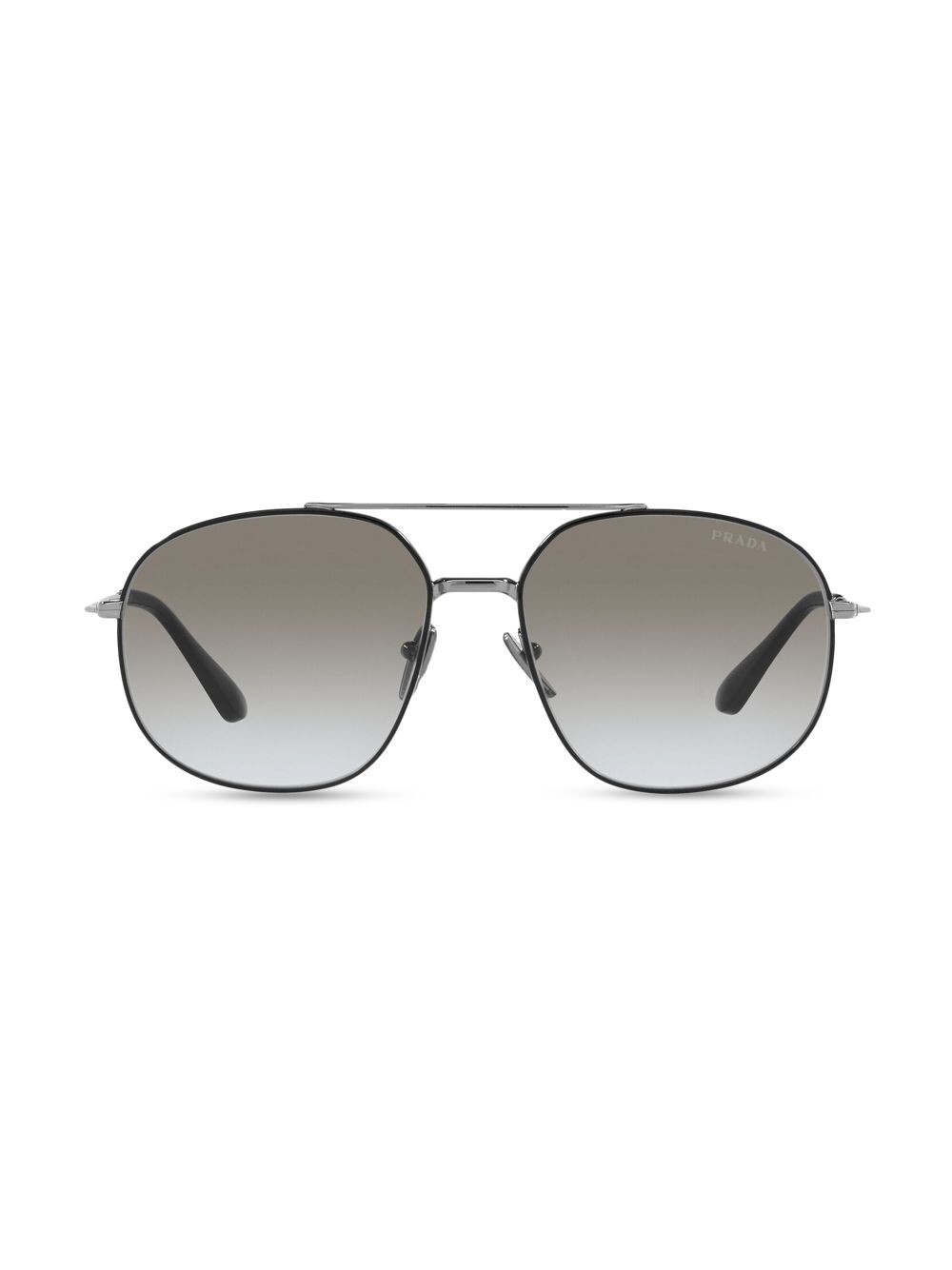 

Солнцезащитные очки-пилоты 58MM Prada, черный