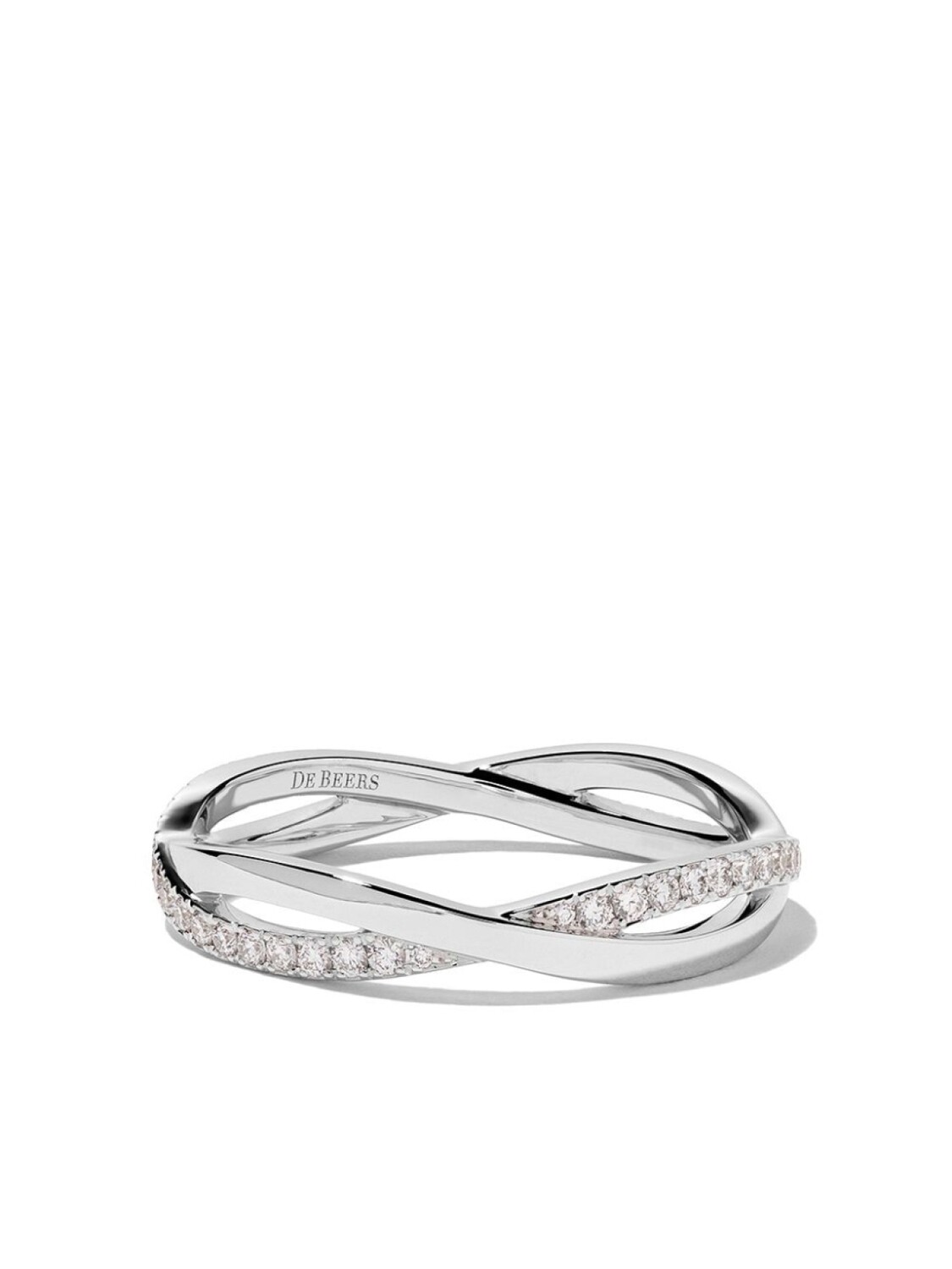 

Кольцо Infinity из белого золота с бриллиантами De Beers Jewellers, серебряный