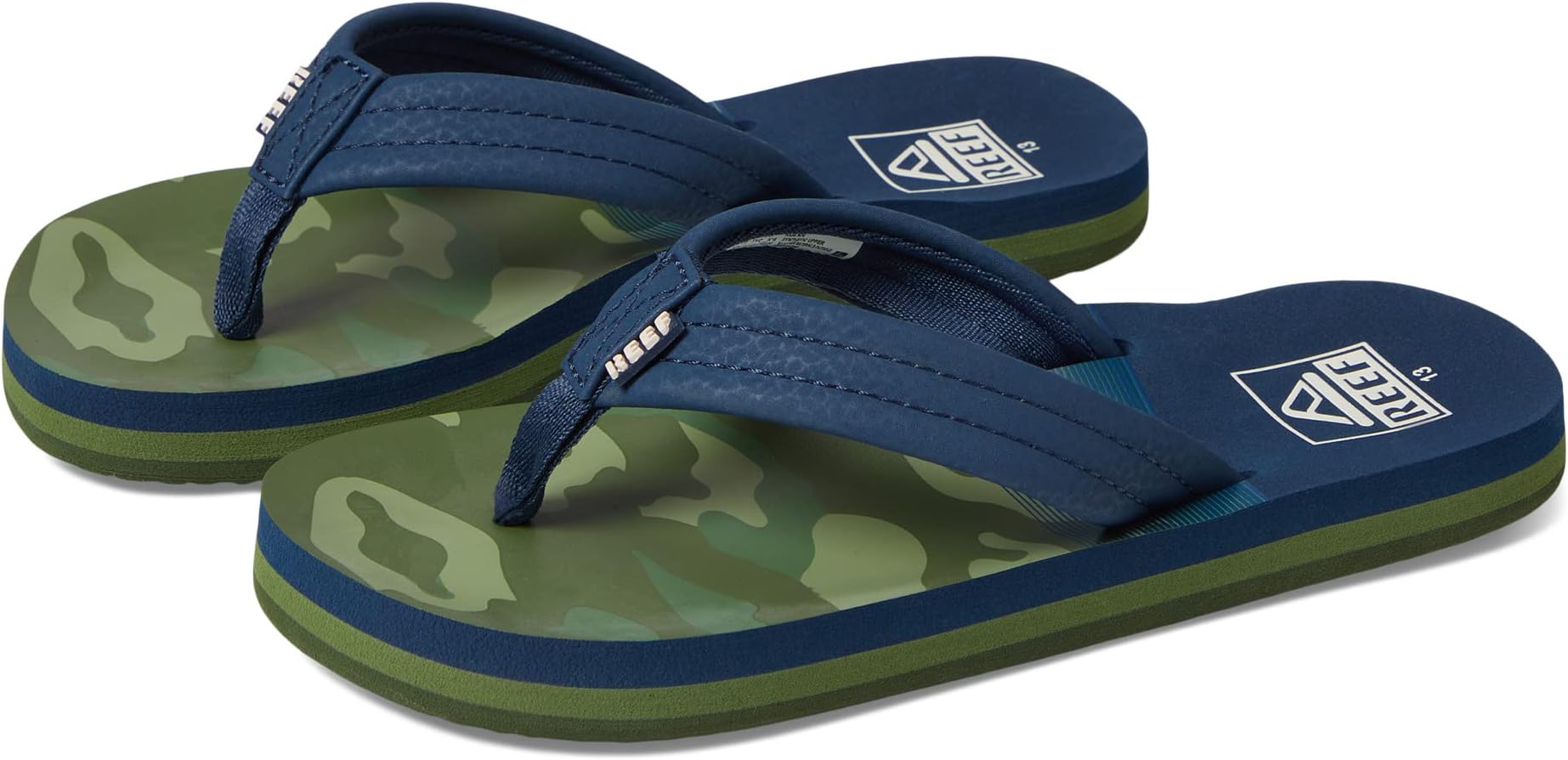 

Шлепанцы Reef Kids Ahi Flip Flop Reef, цвет Navy/Camo