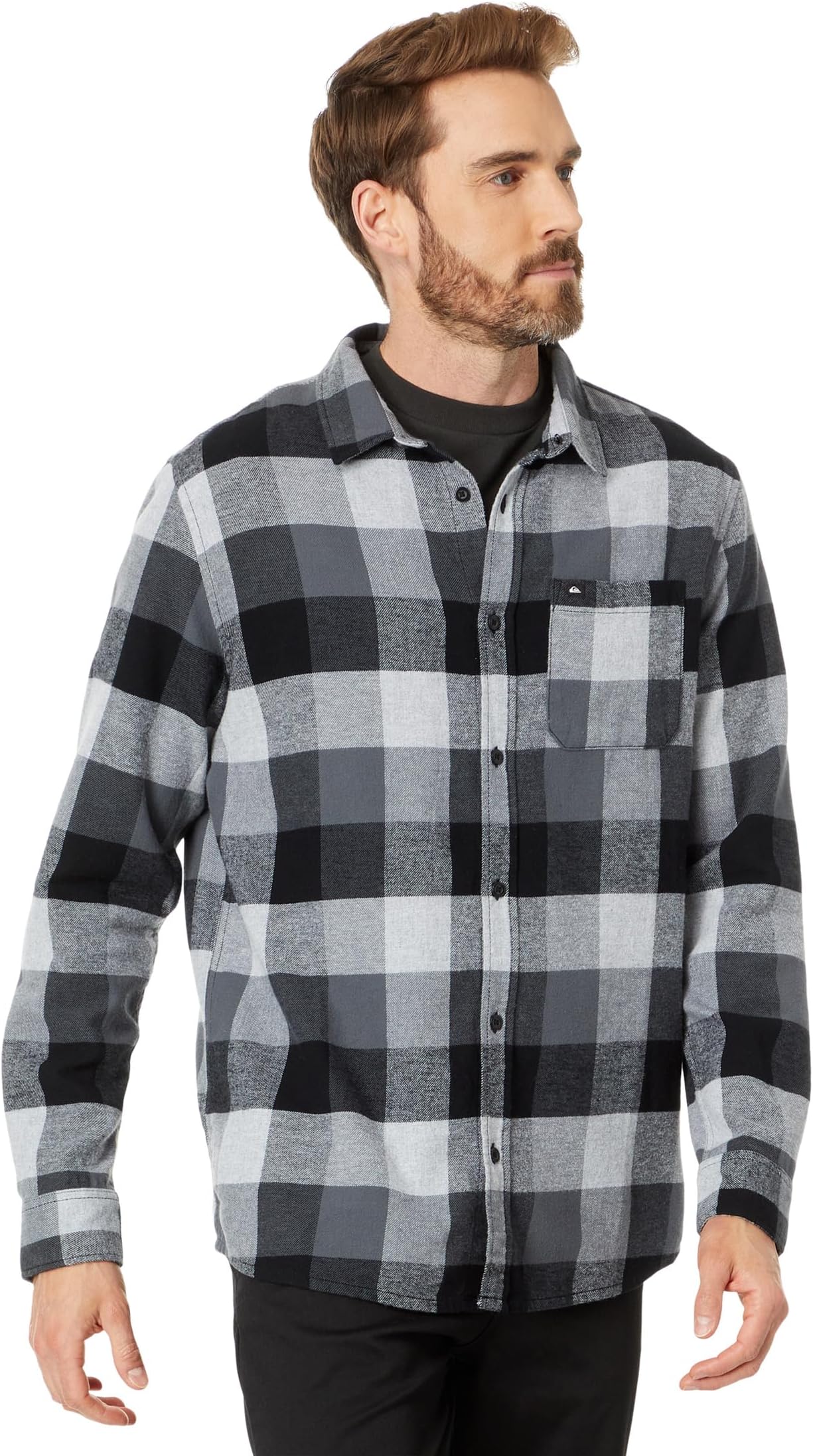 

Рубашка Motherfly Long Sleeve Flannel Quiksilver, цвет Light Grey Heather Motherfly