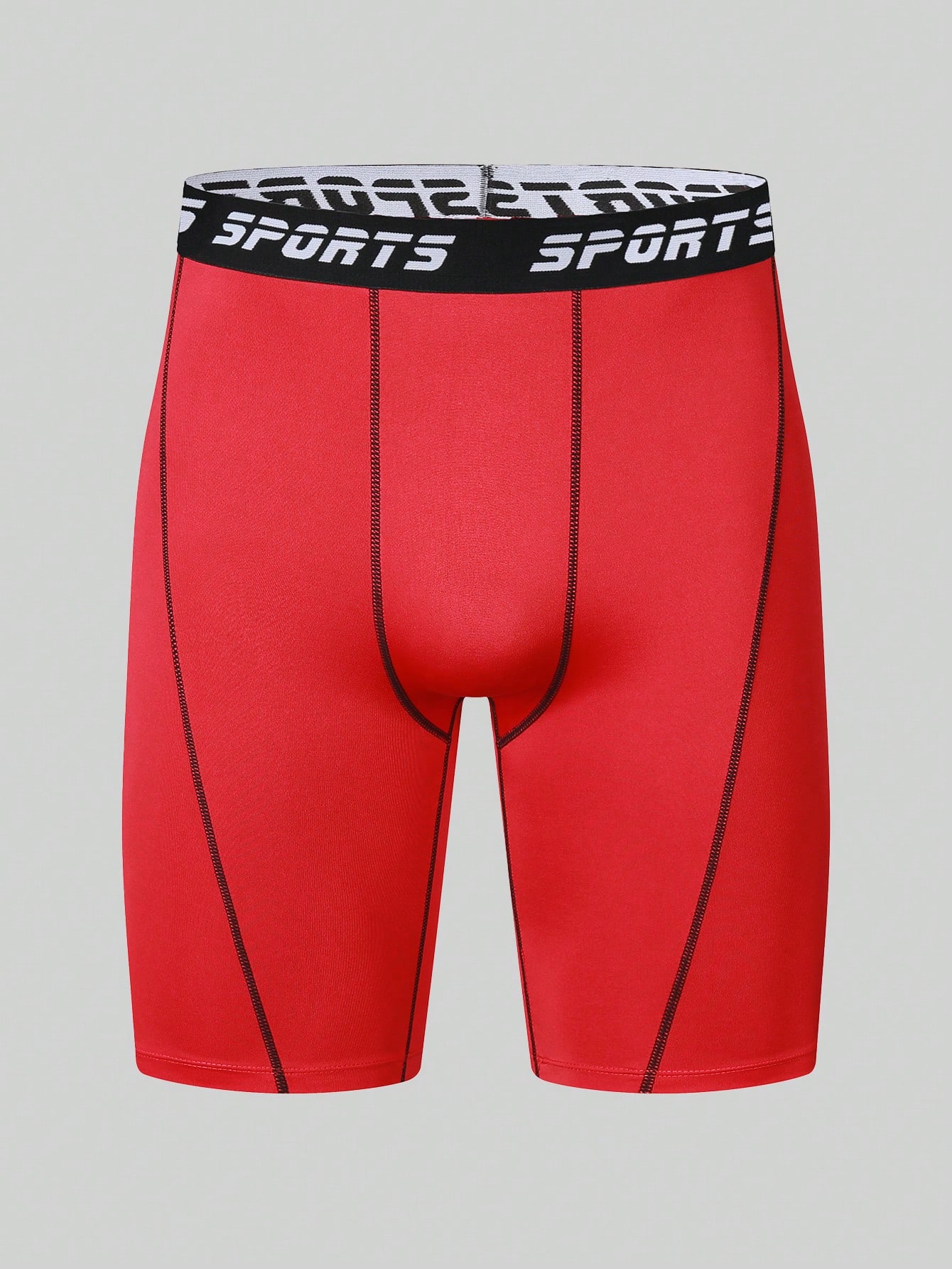 Мужские высокоэффективные компрессионные быстросохнущие спортивные шорты для бега, красный