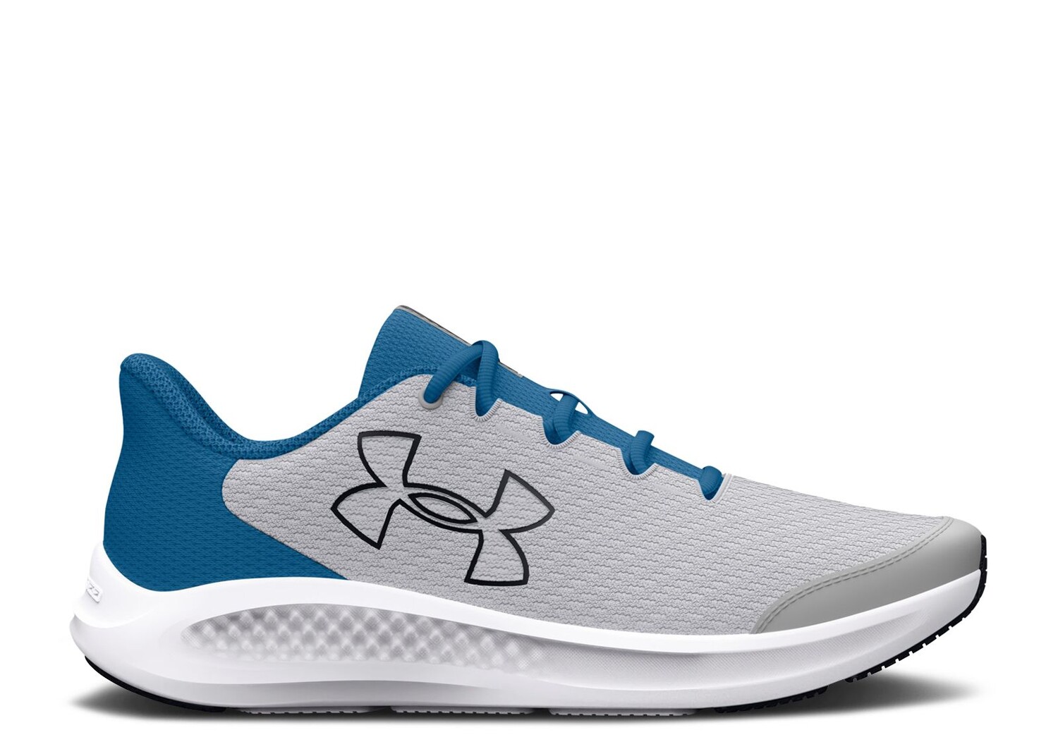 

Кроссовки Under Armour Charged Pursuit 3 Gs 'Big Logo - Mod Grey Cosmic Blue', серый