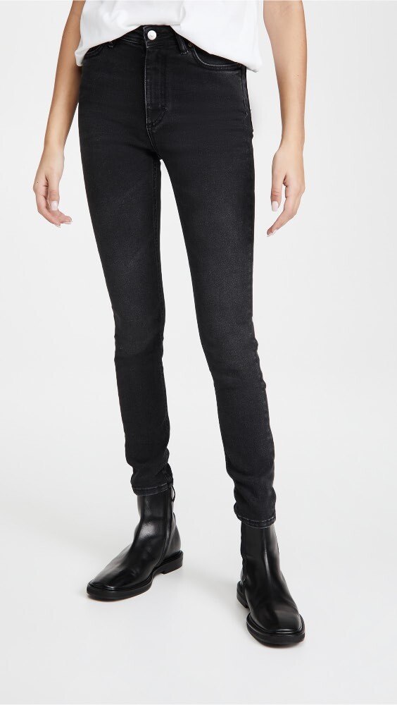 

Джинсы Acne Studios Peg Used Black