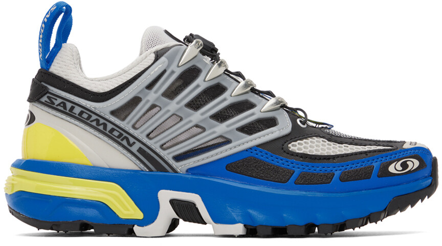 

Синие и серые кроссовки Salomon Acs Pro, Синий