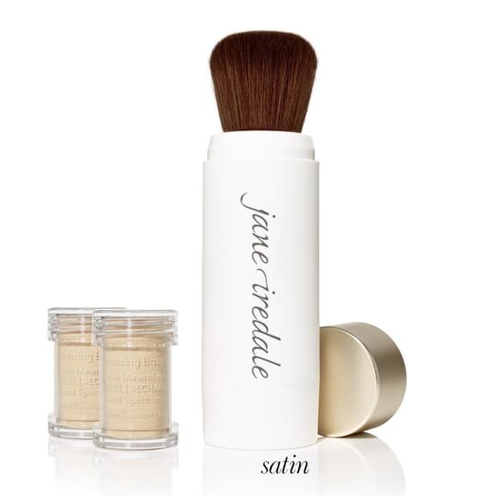 

Многоразовая кисть Amazing Base, рассыпчатая пудра, SPF 20, атласный Jane Iredale