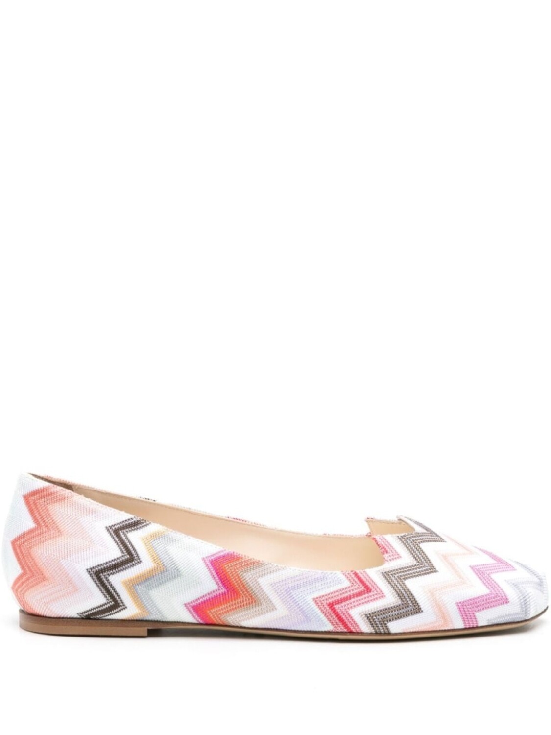 

Балетки с узором зигзаг Missoni, белый