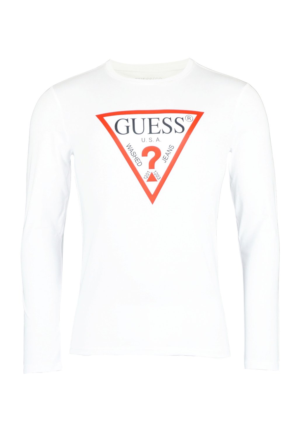 Топ с длинными рукавами ORIGINAL LOGO Guess, белый