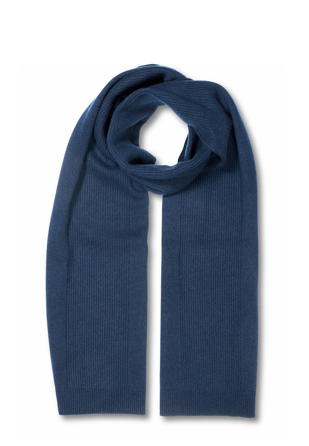 Шарф Luxury Rib Scarf Cashmere yarn FALKE, цвет space blue