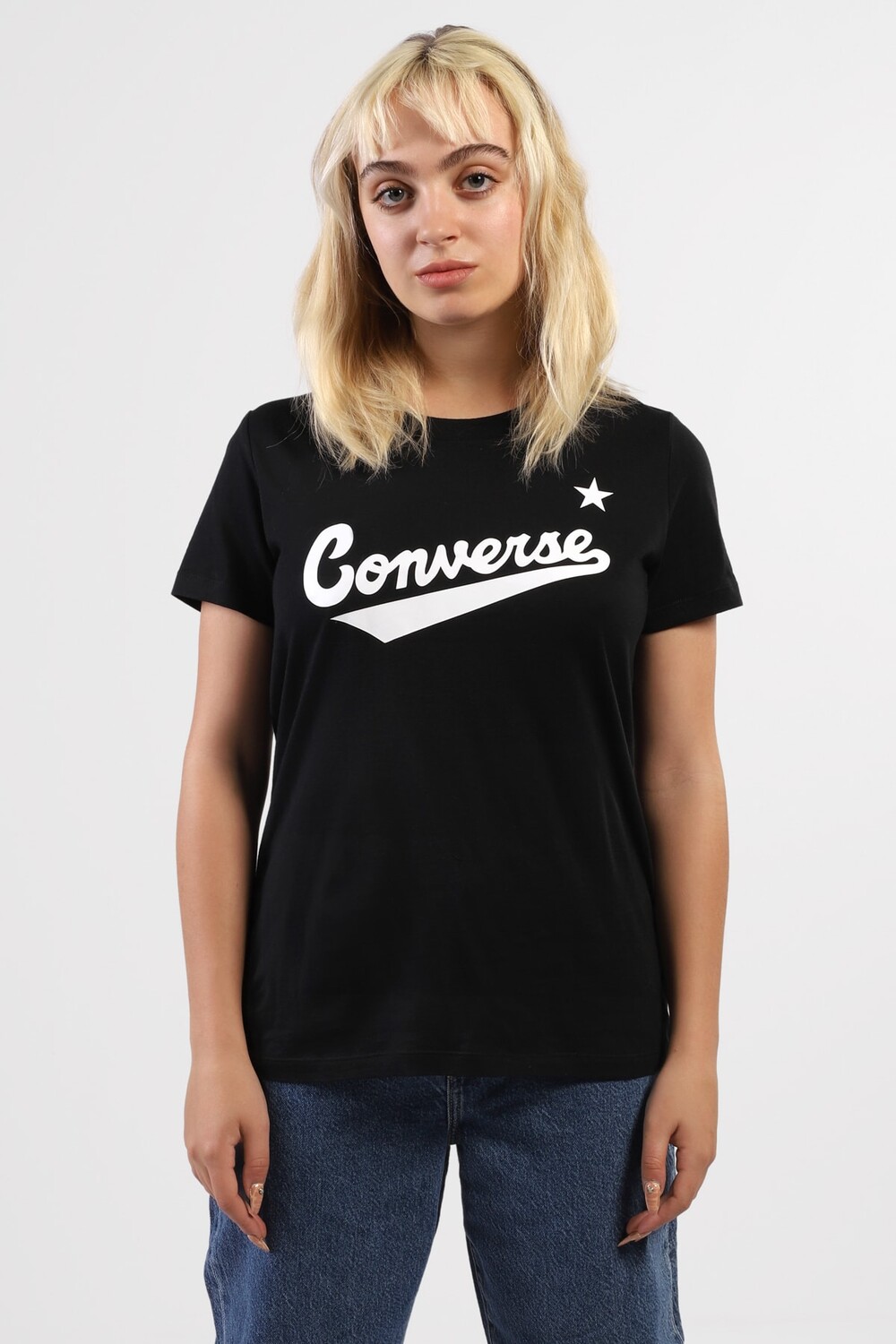 

Футболка женская/взрослая девочка converse, черный