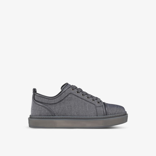 

Adolon Junior кроссовки из смесовой ткани и замши с низким берцем Christian Louboutin, цвет smoky
