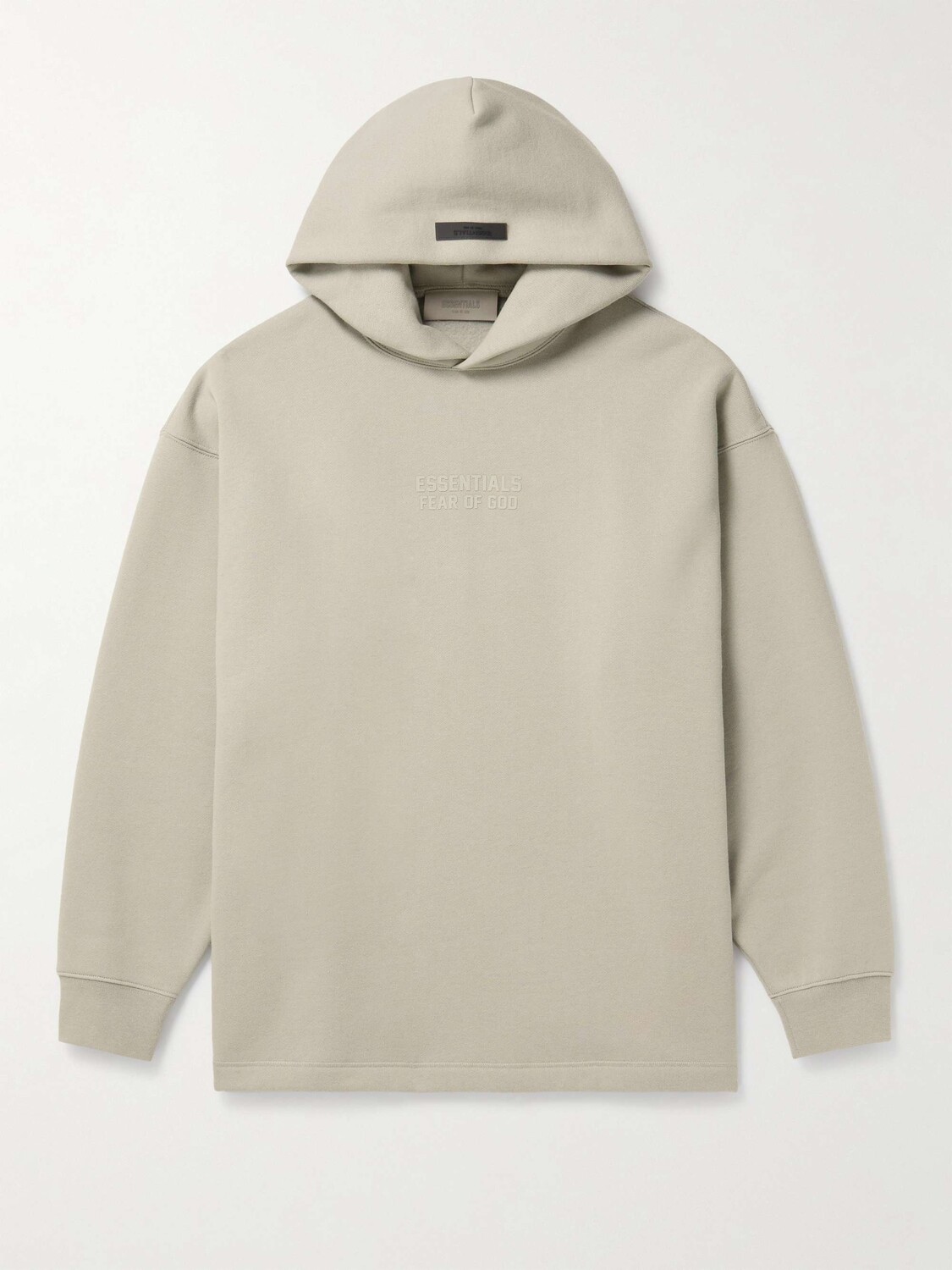 

Худи из смесового хлопкового джерси с логотипом FEAR OF GOD ESSENTIALS, серый