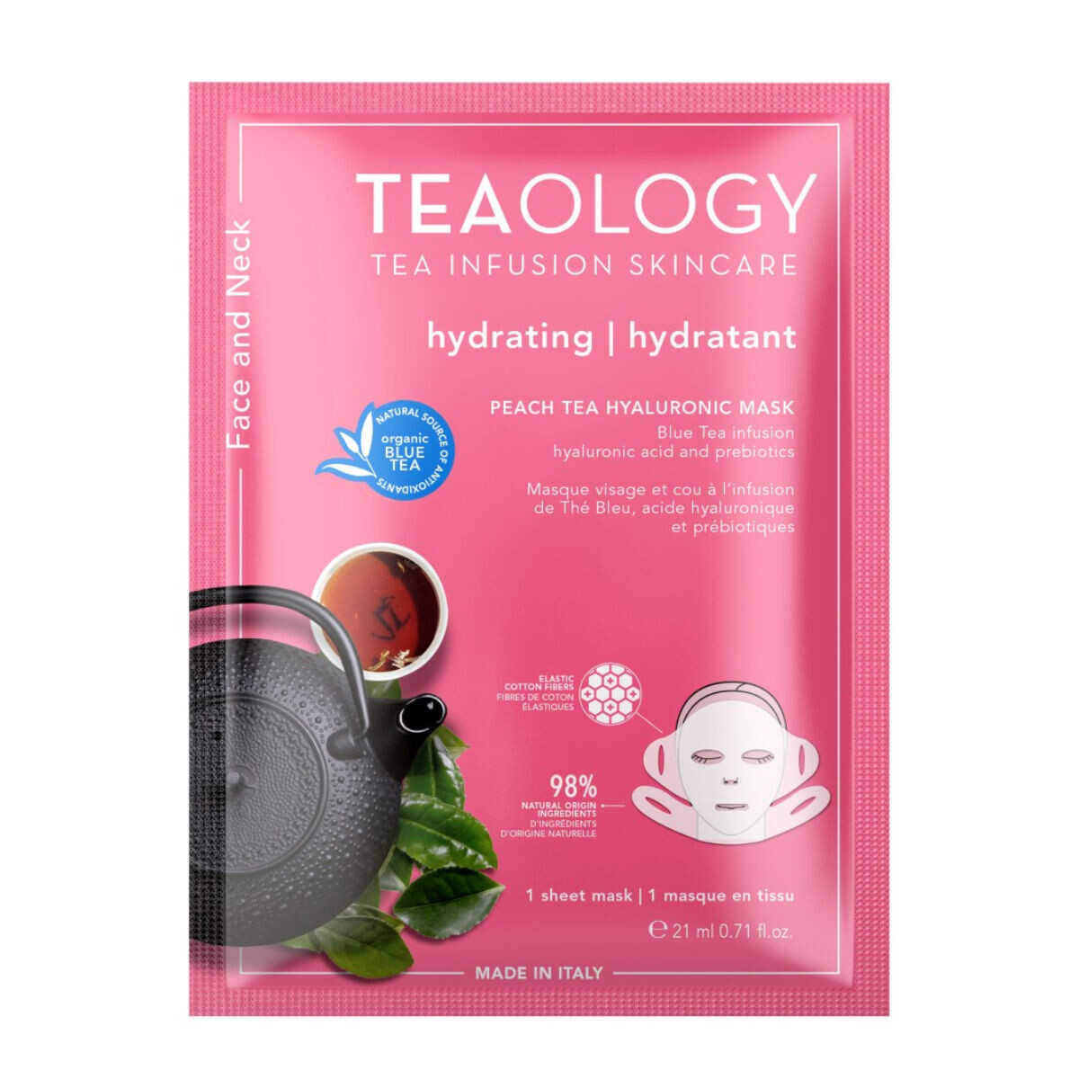 

Маска для лица и шеи Teaology Peach, 21 мл