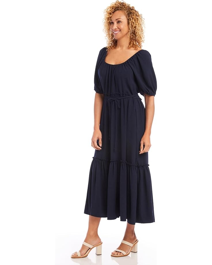 

Платье Karen Kane Puff Sleeve Dress, темно-синий