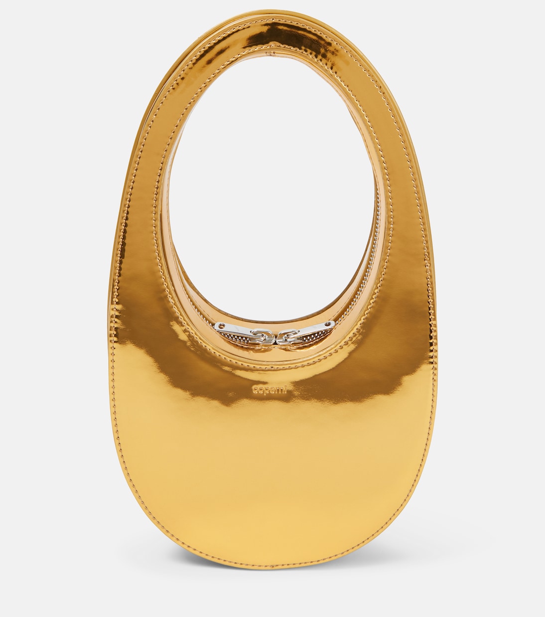 цена Миниатюрная сумка через плечо swipe из искусственной кожи Coperni, золото
