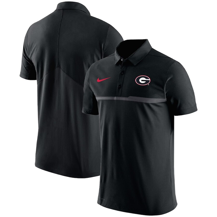 

Поло с коротким рукавом Nike Georgia Bulldogs, черный