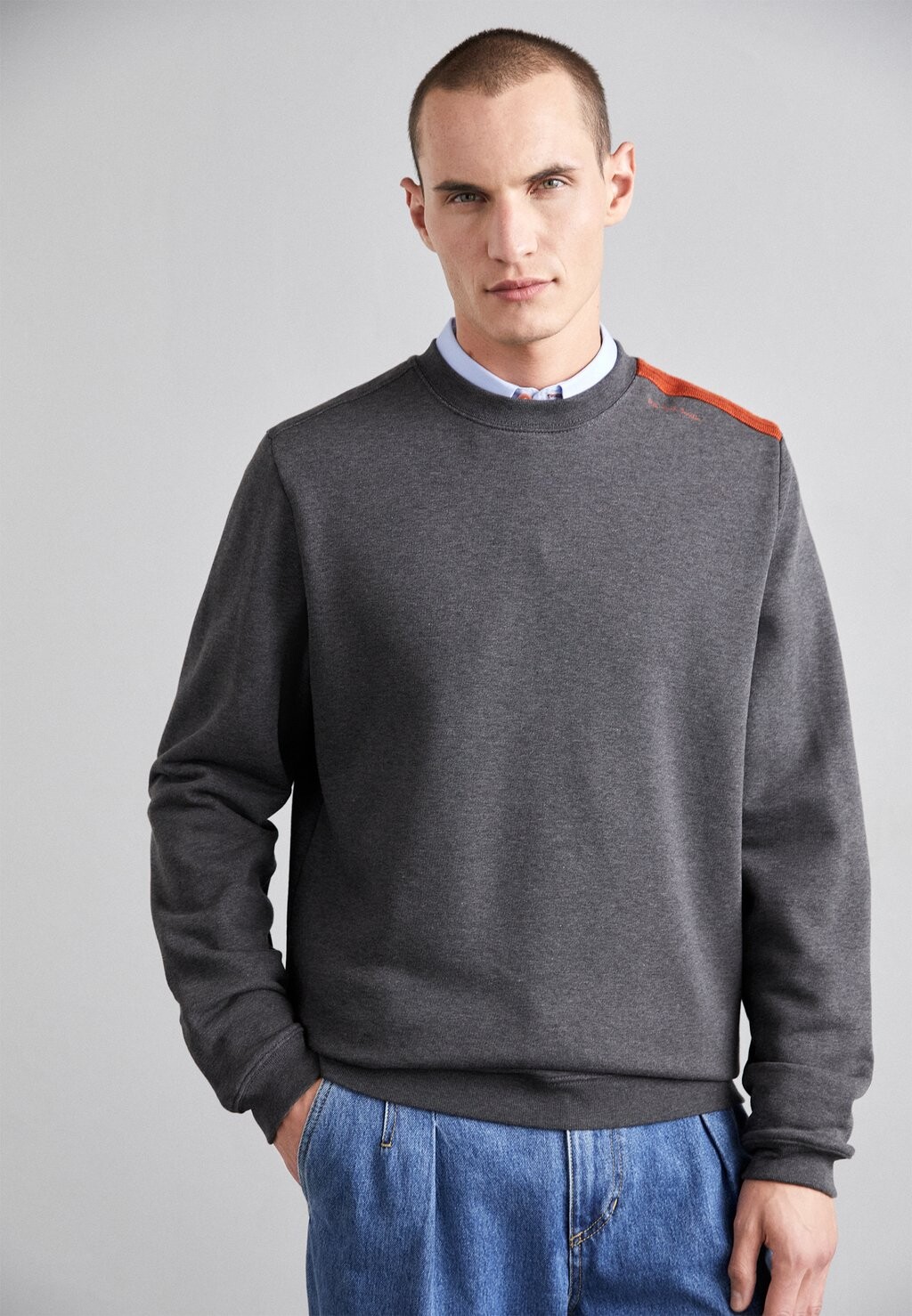 

Свитшот PS Paul Smith, цвет black melange