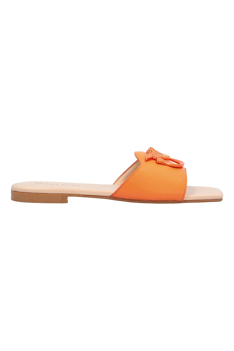 Кожаные тапочки Marli Pinko, оранжевый