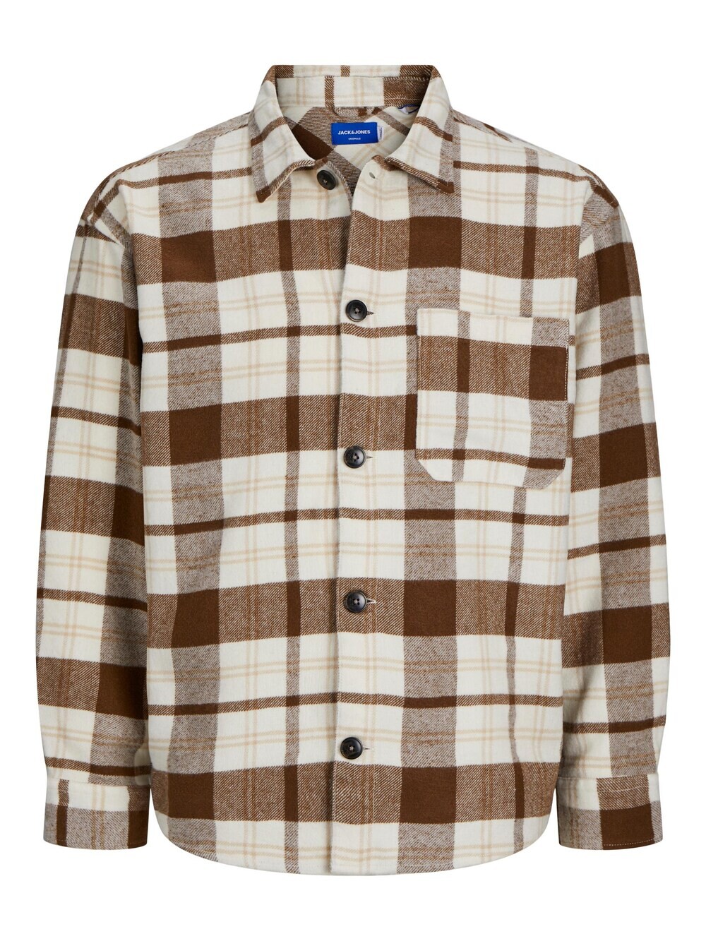 

Рубашка на пуговицах стандартного кроя JACK & JONES RICK, коричневый