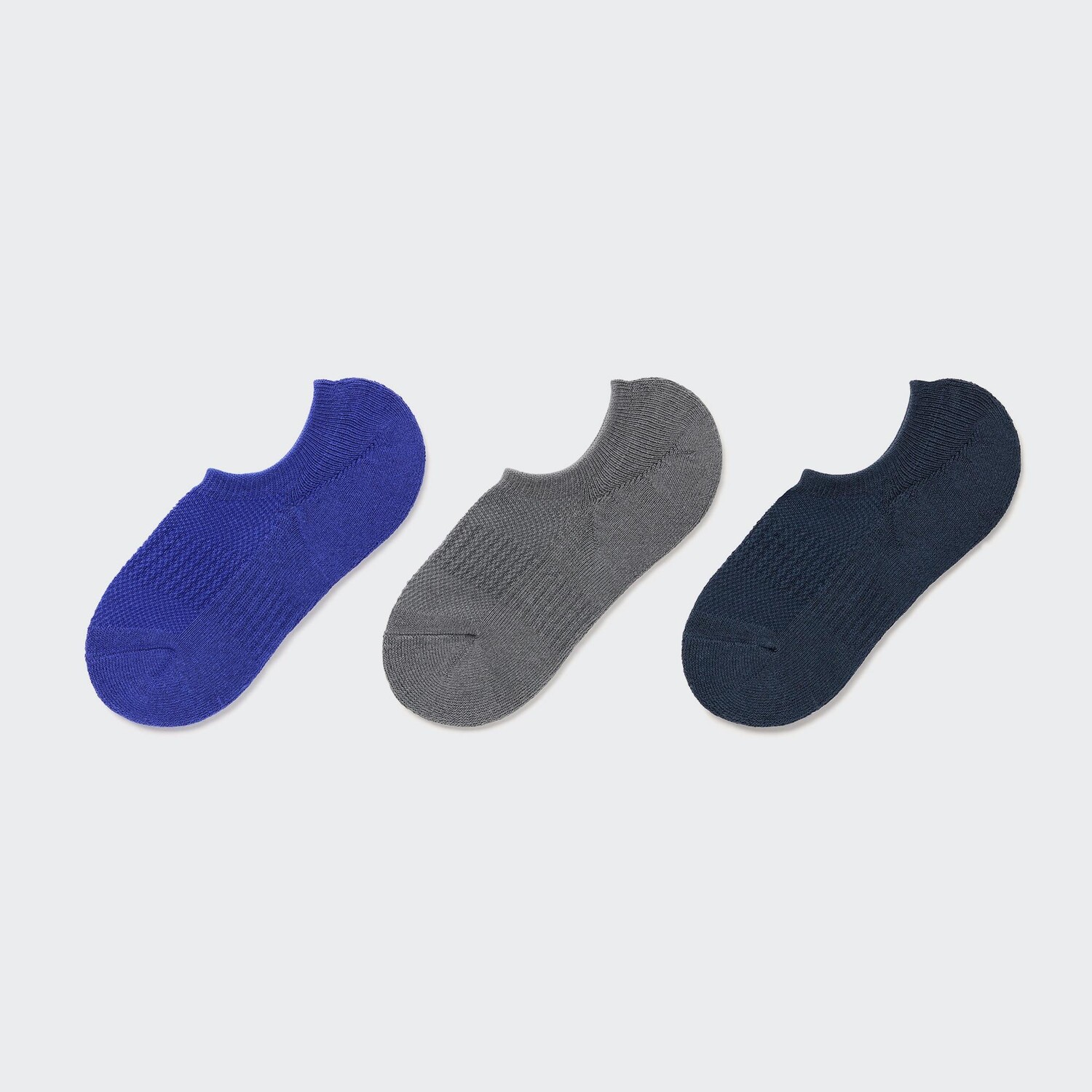 

Невидимые спортивные носки для неявок (три пары) Uniqlo, синий