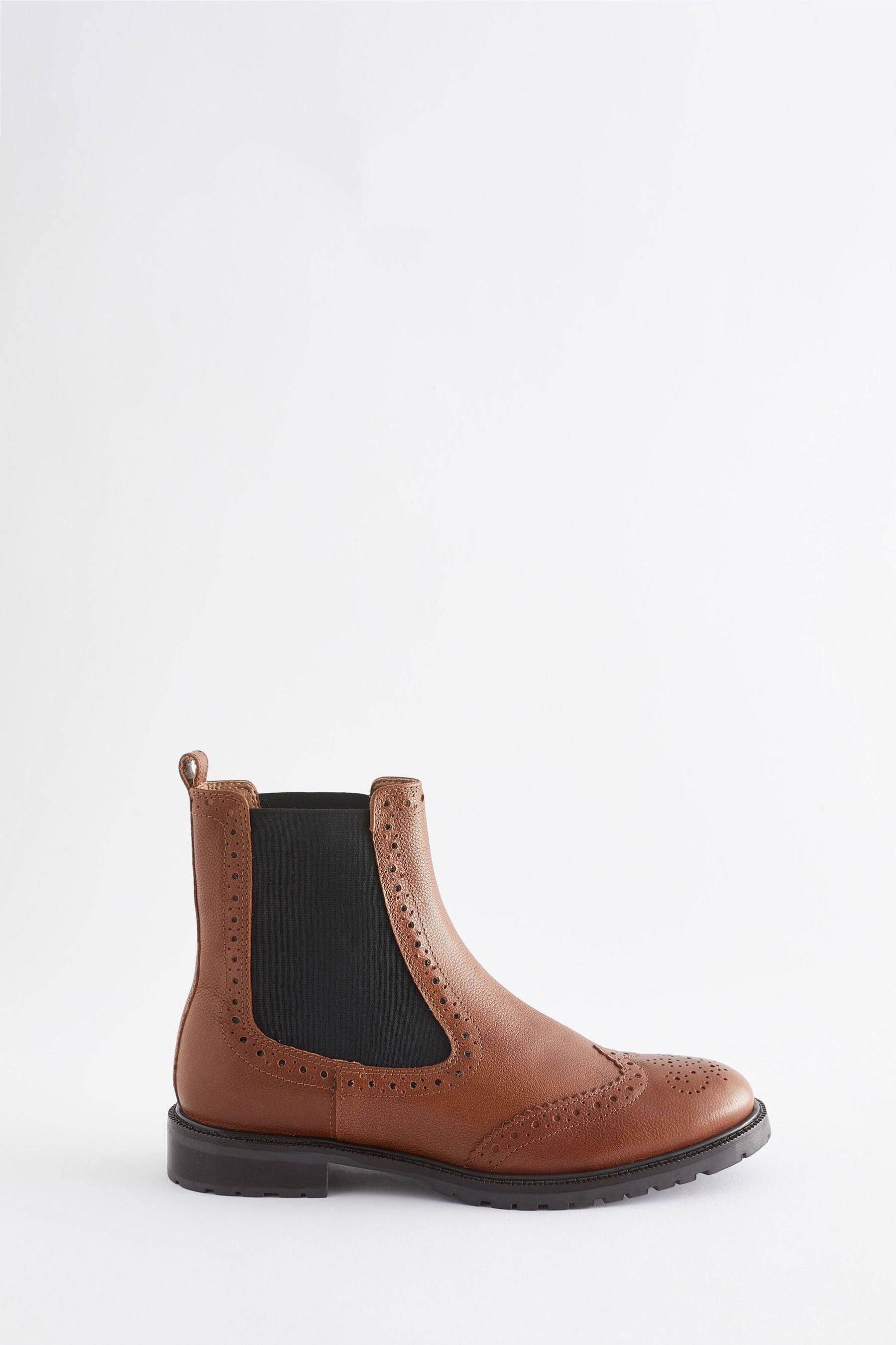 Кожаные ботинки челси с перфорированной отделкой Forever Comfort Next, коричневый ботинки челси forever comfort next серый