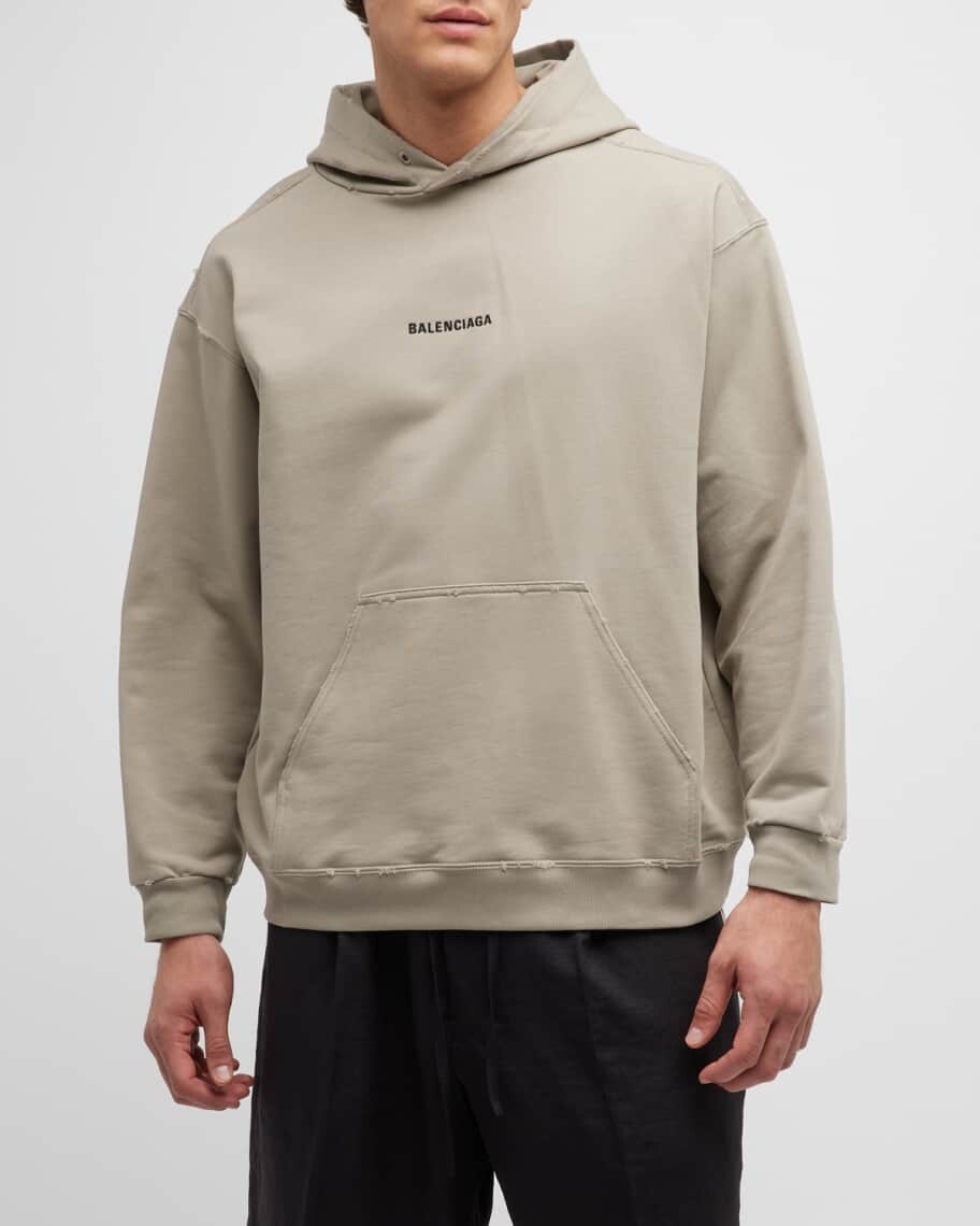 

Мужская худи Balenciaga Back Medium Fit, Серый