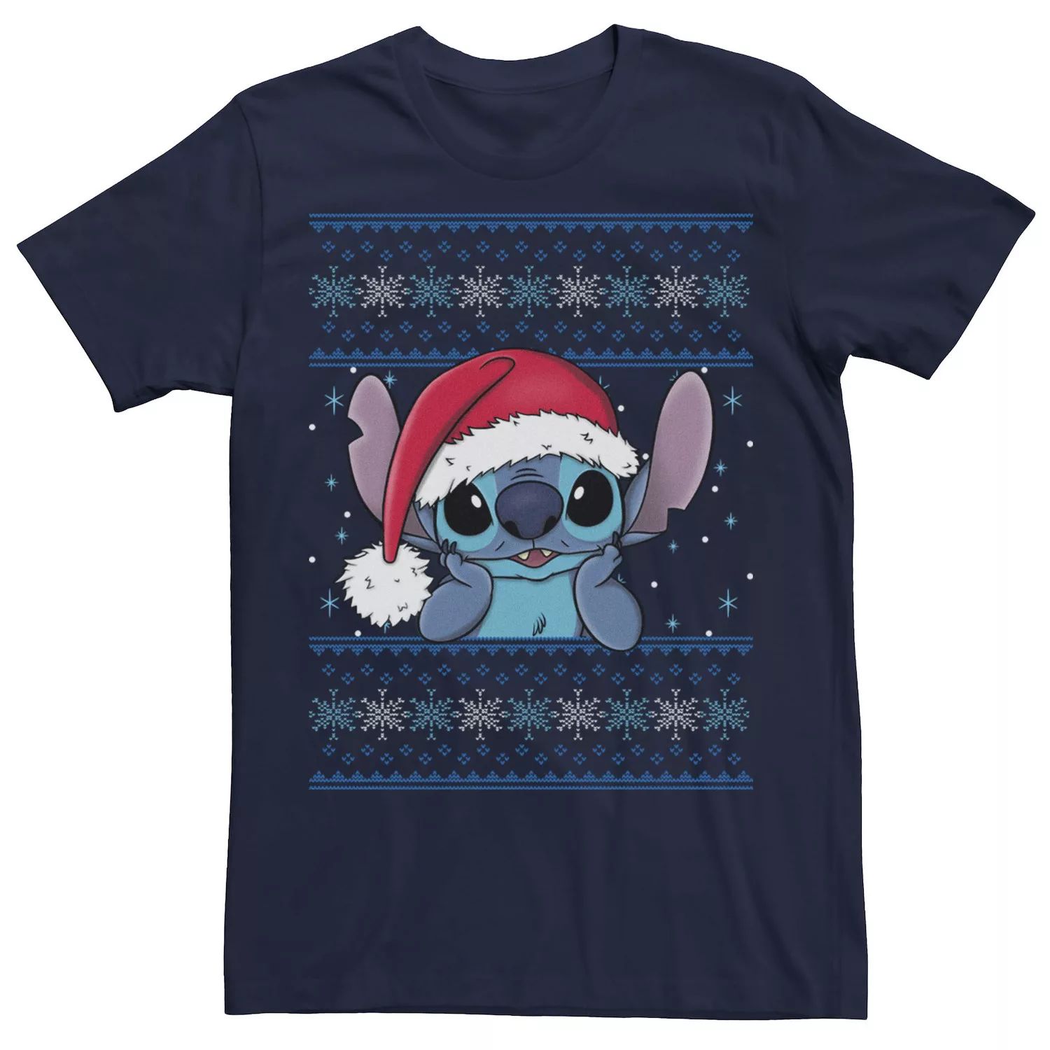 Мужская футболка Lilo & Stitch Christmas Stitch Ugly Sweater Style Disney