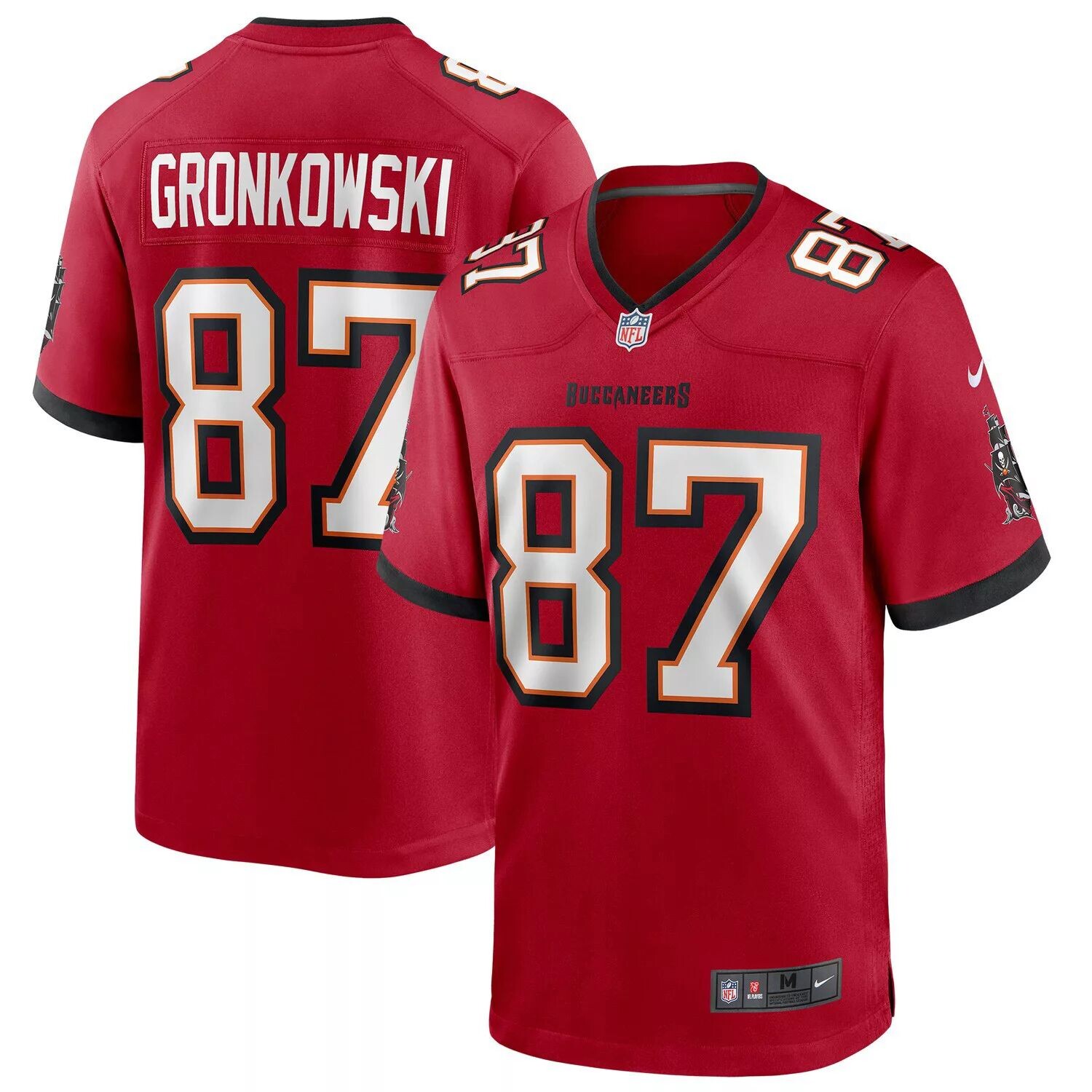 

Мужская красная майка Роба Гронковски Tampa Bay Buccaneers Game Nike