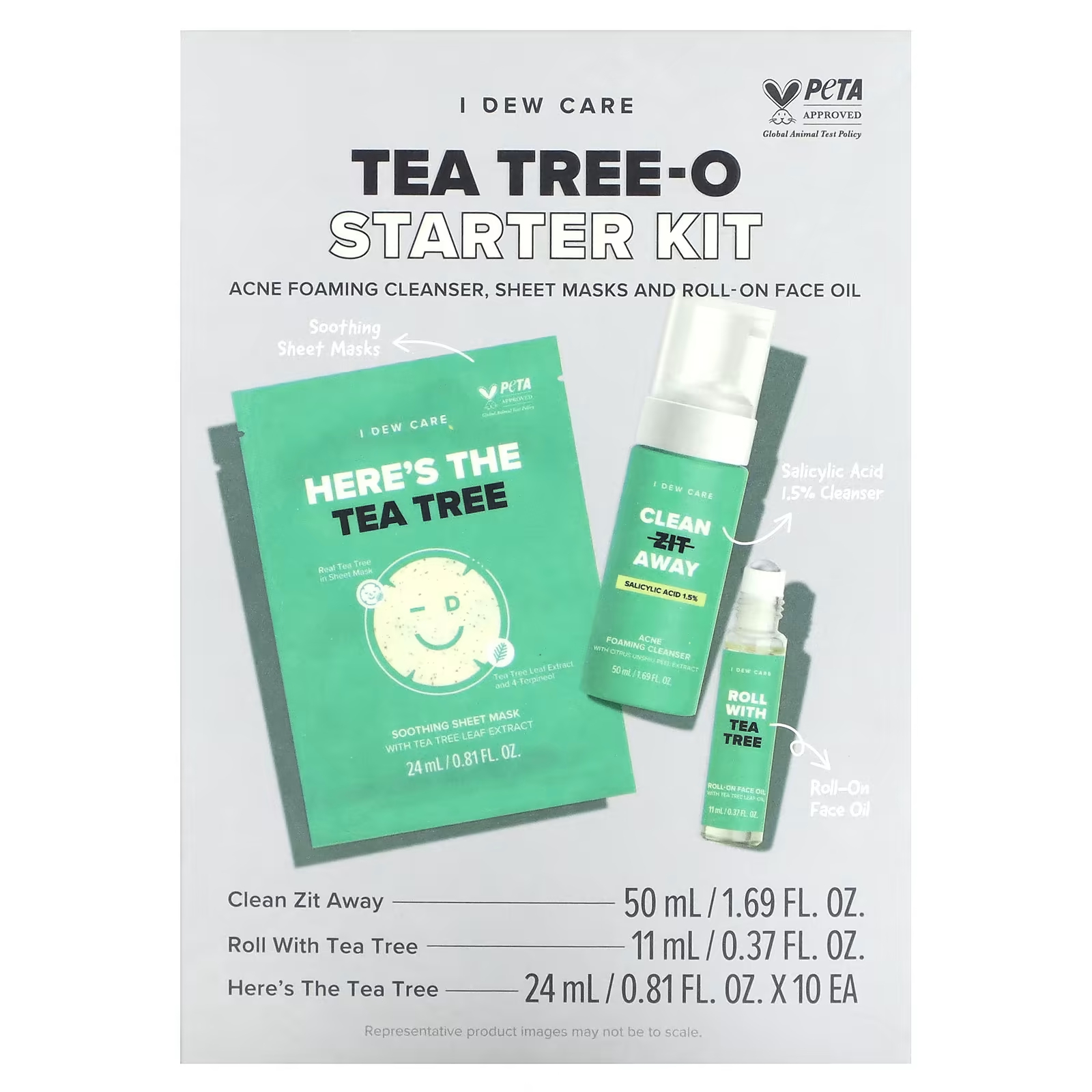 Стартовый набор I Dew Care чайное дерево family cosmetics спрей дезодорант для кожи стоп уход за ногами с чайным деревом 200 мл 2 штуки