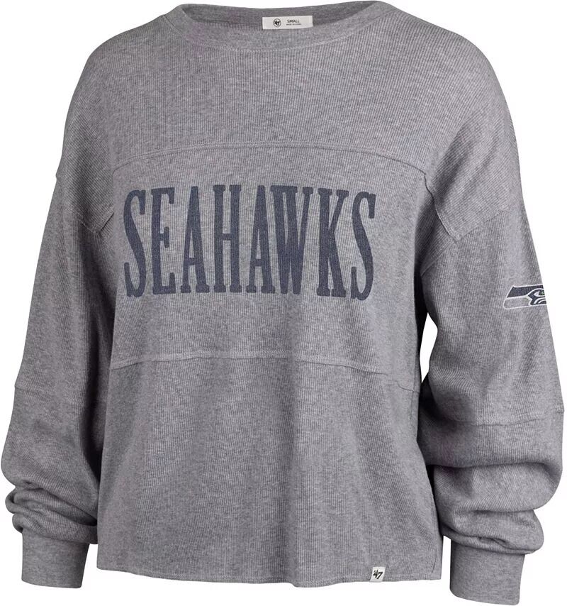 

Женская серая футболка с длинным рукавом '47 Seattle Seahawks Jada