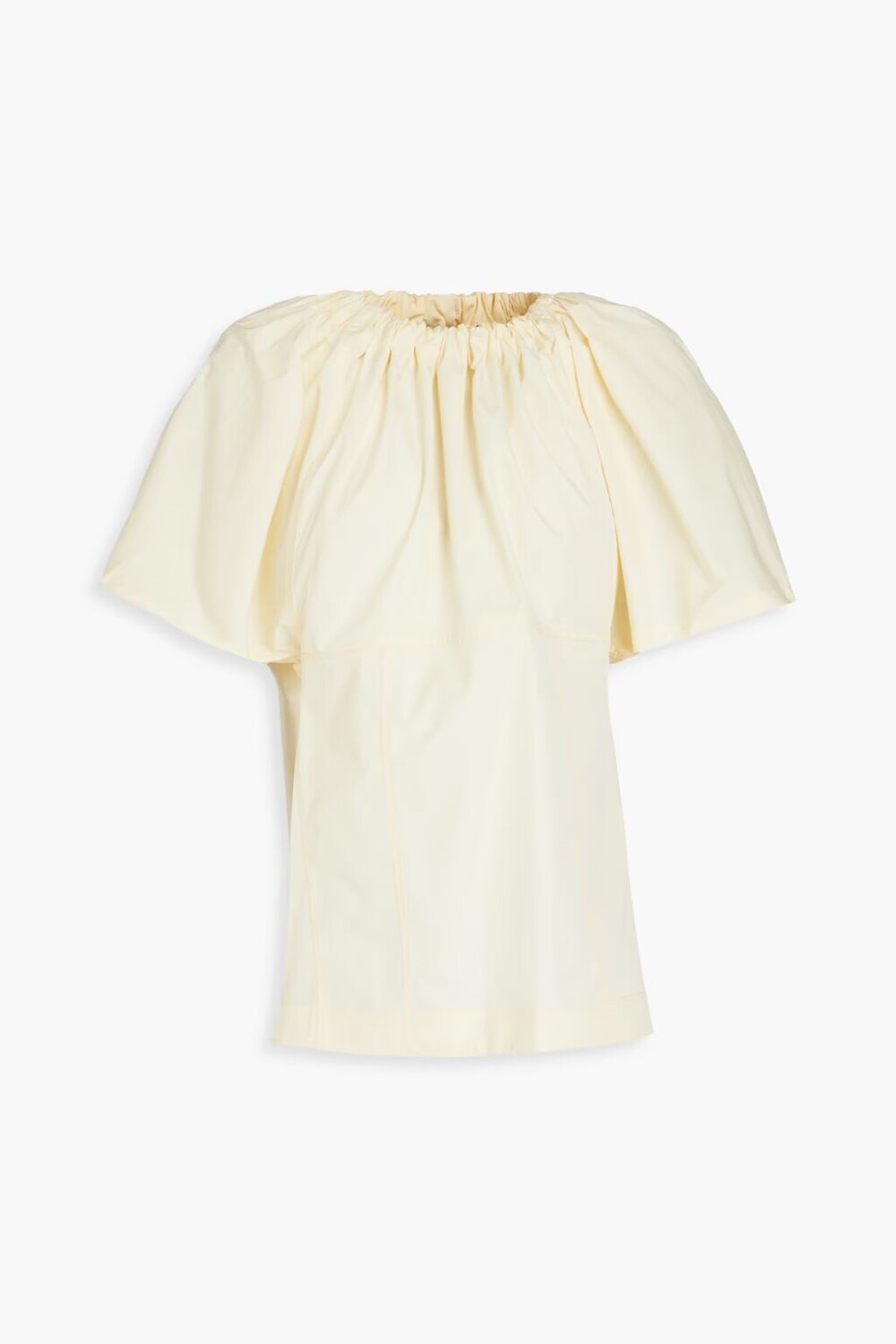 

Топ из поплина со сборками 3.1 Phillip Lim, пастельно-желтый