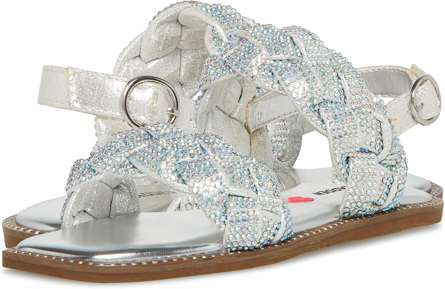 

Сандалии на плоской подошве Newbie Steve Madden, цвет Silver