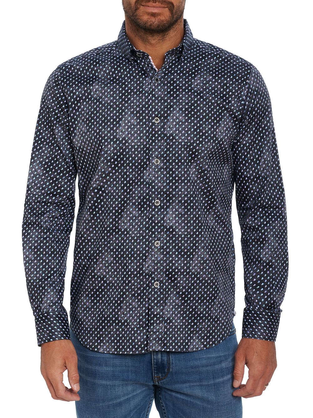 

Рубашка Sorrento с длинными рукавами Robert Graham, черный