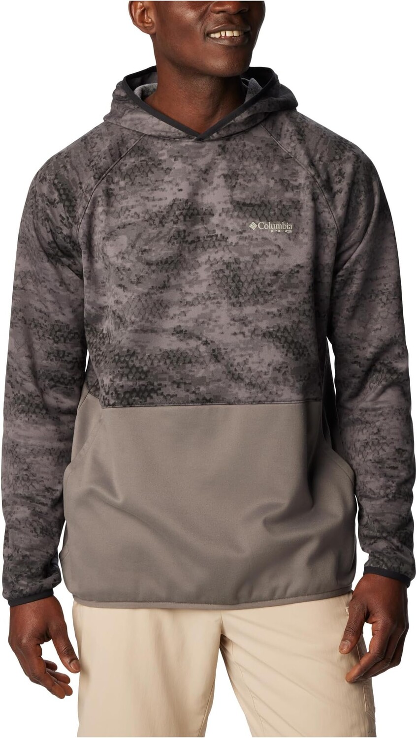 

Флисовая толстовка PFG Super Terminal Columbia, цвет Black PFG Camo/City Grey