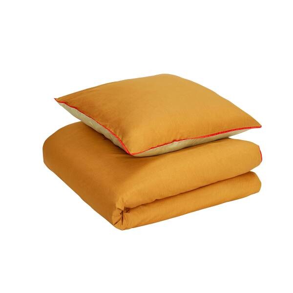 

Комплект постельного белья Hübsch Aki80/200, 80x2x80 см, оранжевый